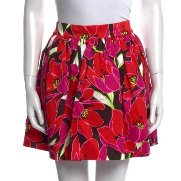 Kate Spade Coreen Cupcake Magenta Floral Preppy Fun Skirt Size 2 - Picture 2 of 11